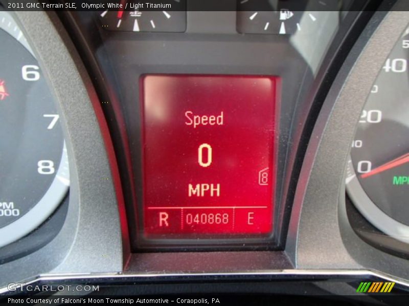 Olympic White / Light Titanium 2011 GMC Terrain SLE