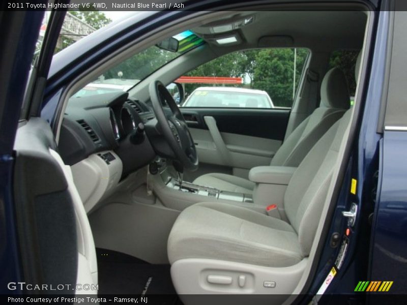 Nautical Blue Pearl / Ash 2011 Toyota Highlander V6 4WD