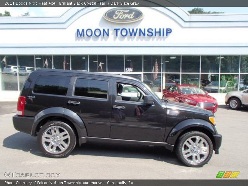 Brilliant Black Crystal Pearl / Dark Slate Gray 2011 Dodge Nitro Heat 4x4