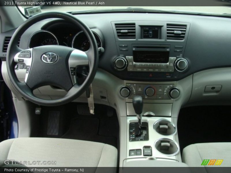 Nautical Blue Pearl / Ash 2011 Toyota Highlander V6 4WD