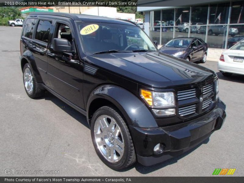 Brilliant Black Crystal Pearl / Dark Slate Gray 2011 Dodge Nitro Heat 4x4