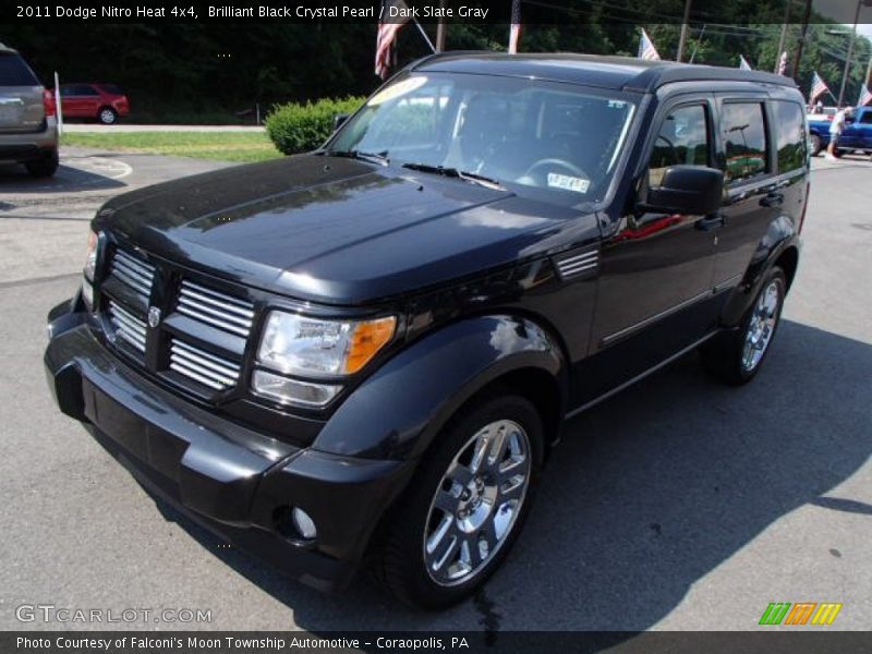 Brilliant Black Crystal Pearl / Dark Slate Gray 2011 Dodge Nitro Heat 4x4