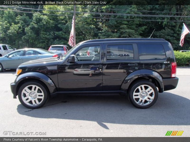 Brilliant Black Crystal Pearl / Dark Slate Gray 2011 Dodge Nitro Heat 4x4