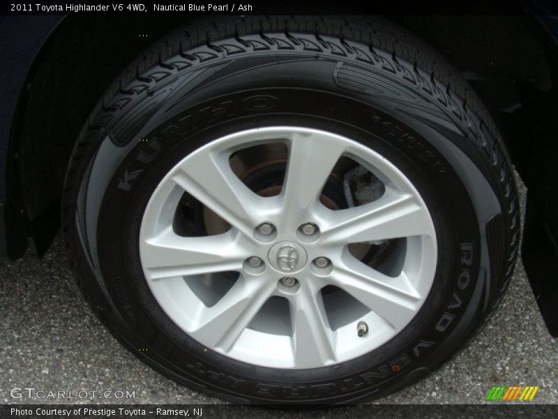 Nautical Blue Pearl / Ash 2011 Toyota Highlander V6 4WD