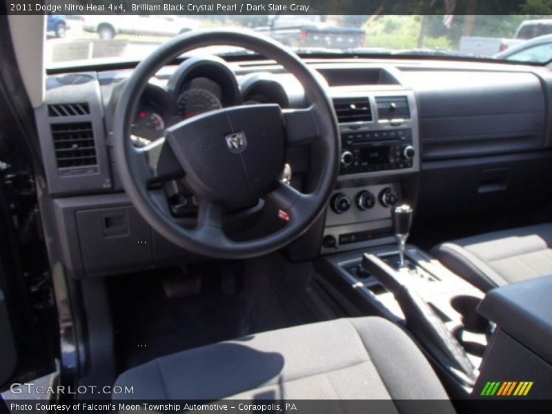 Brilliant Black Crystal Pearl / Dark Slate Gray 2011 Dodge Nitro Heat 4x4