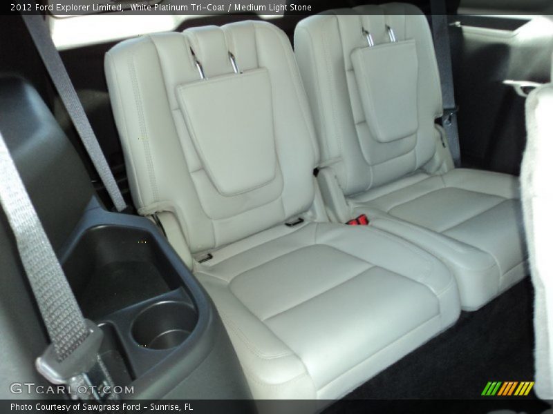 White Platinum Tri-Coat / Medium Light Stone 2012 Ford Explorer Limited
