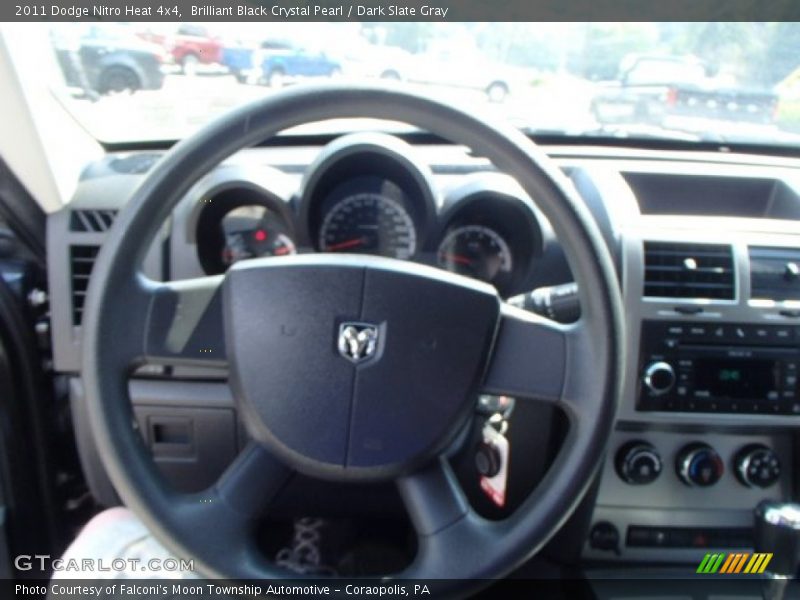 Brilliant Black Crystal Pearl / Dark Slate Gray 2011 Dodge Nitro Heat 4x4