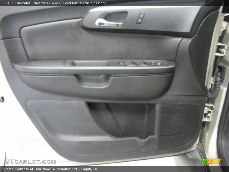 Gold Mist Metallic / Ebony 2012 Chevrolet Traverse LT AWD