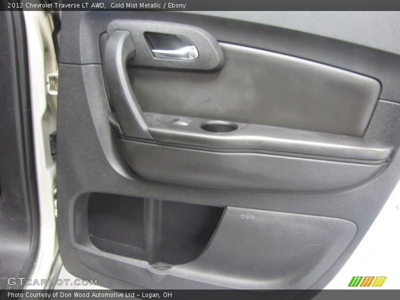 Gold Mist Metallic / Ebony 2012 Chevrolet Traverse LT AWD