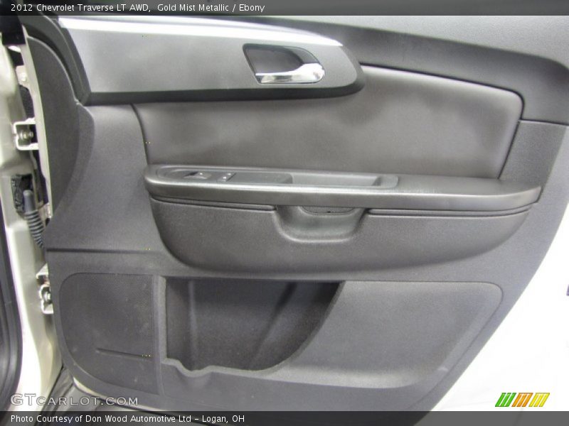 Gold Mist Metallic / Ebony 2012 Chevrolet Traverse LT AWD