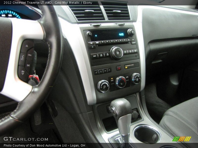 Gold Mist Metallic / Ebony 2012 Chevrolet Traverse LT AWD
