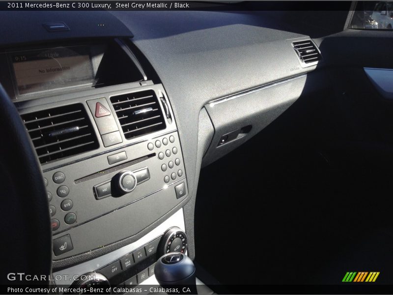 Steel Grey Metallic / Black 2011 Mercedes-Benz C 300 Luxury