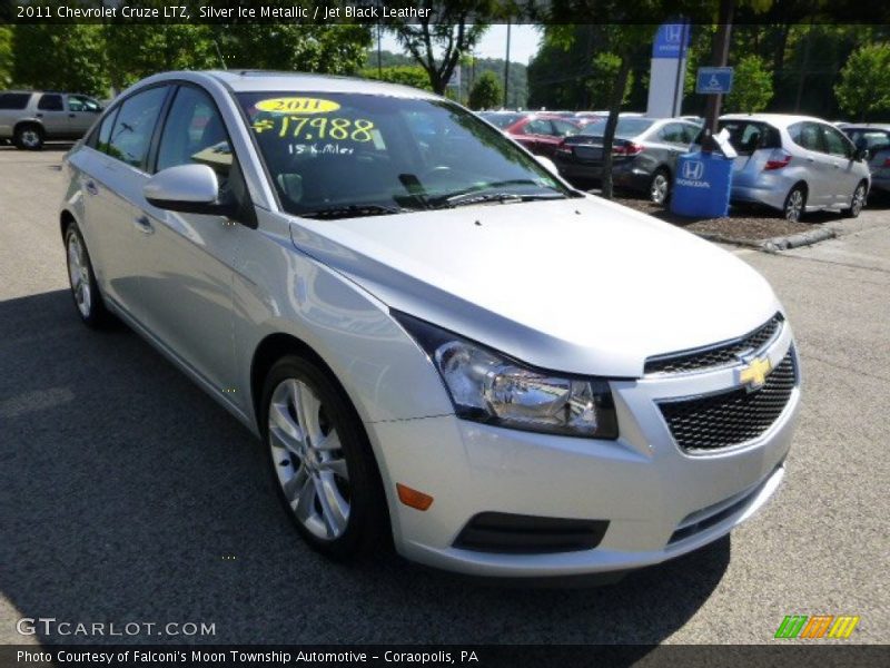 Silver Ice Metallic / Jet Black Leather 2011 Chevrolet Cruze LTZ