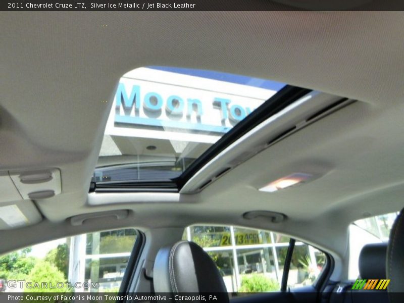 Silver Ice Metallic / Jet Black Leather 2011 Chevrolet Cruze LTZ