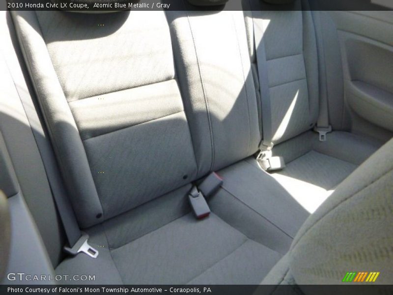 Atomic Blue Metallic / Gray 2010 Honda Civic LX Coupe