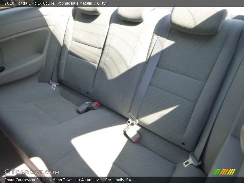 Atomic Blue Metallic / Gray 2010 Honda Civic LX Coupe