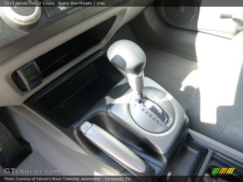 Atomic Blue Metallic / Gray 2010 Honda Civic LX Coupe