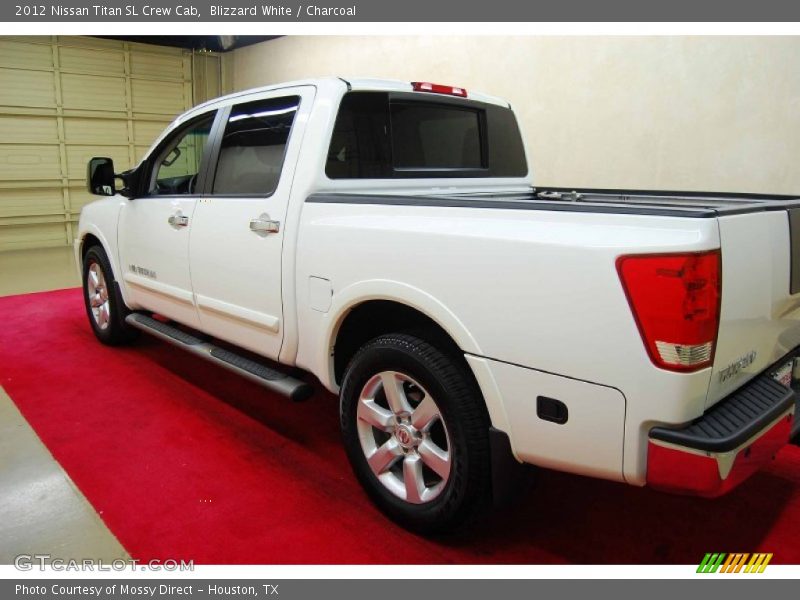 Blizzard White / Charcoal 2012 Nissan Titan SL Crew Cab