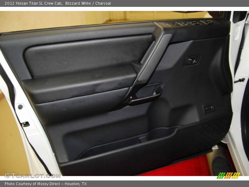 Blizzard White / Charcoal 2012 Nissan Titan SL Crew Cab