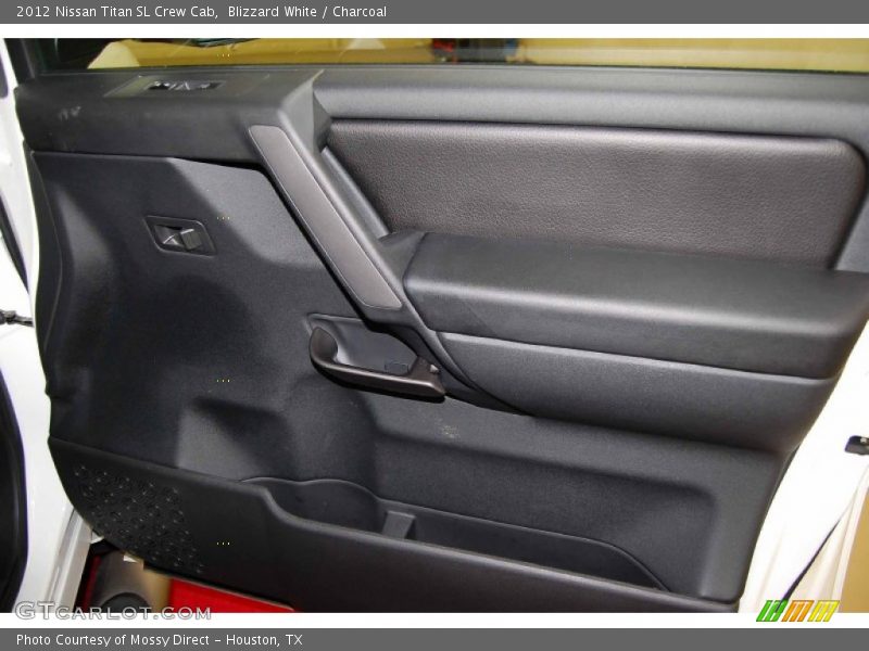 Blizzard White / Charcoal 2012 Nissan Titan SL Crew Cab