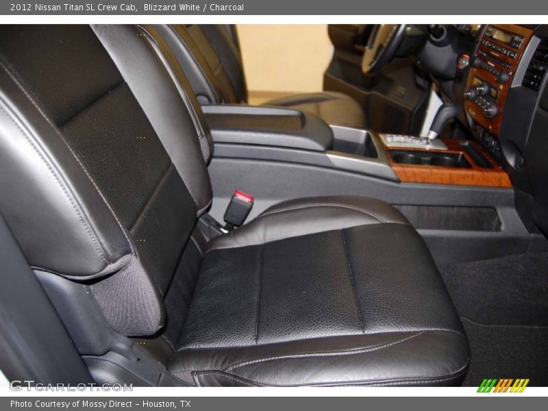 Blizzard White / Charcoal 2012 Nissan Titan SL Crew Cab