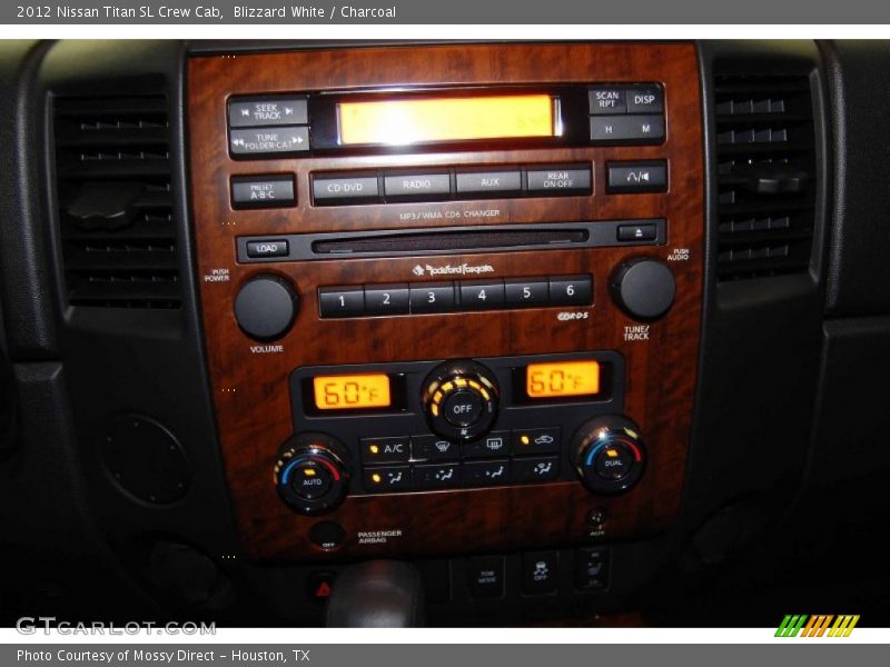 Blizzard White / Charcoal 2012 Nissan Titan SL Crew Cab