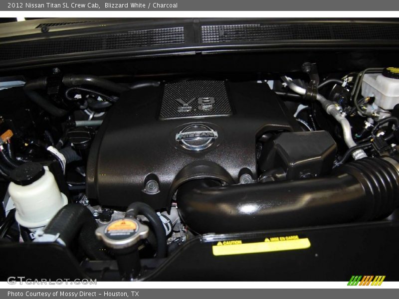 Blizzard White / Charcoal 2012 Nissan Titan SL Crew Cab