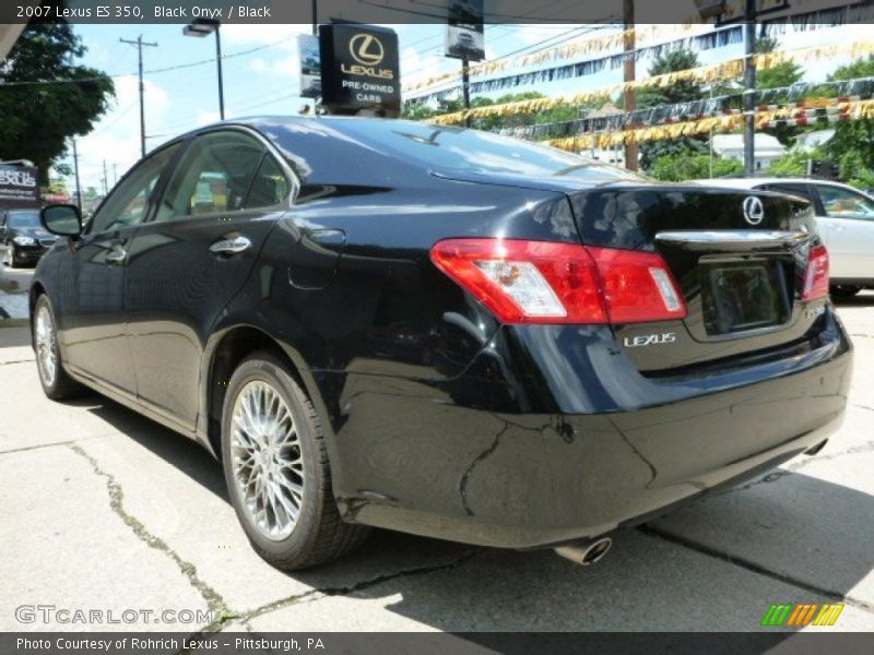 Black Onyx / Black 2007 Lexus ES 350