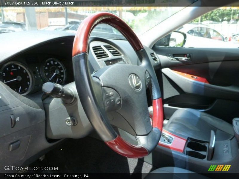 Black Onyx / Black 2007 Lexus ES 350