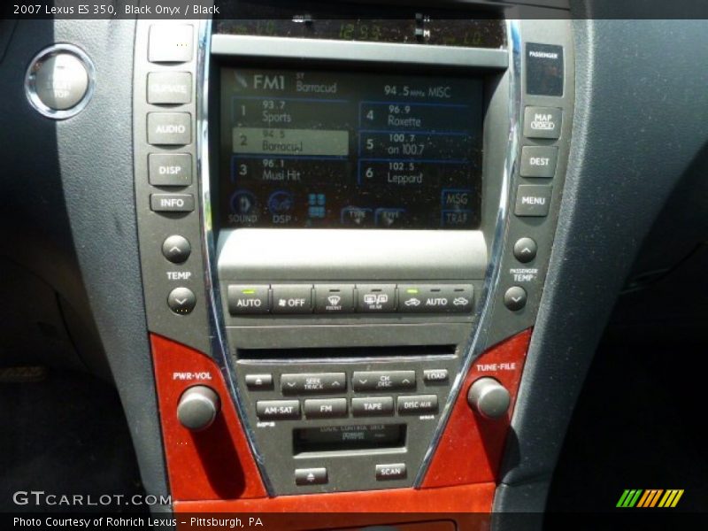 Black Onyx / Black 2007 Lexus ES 350