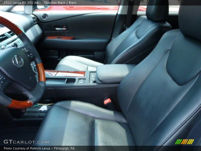 Obsidian Black / Black 2011 Lexus RX 350 AWD
