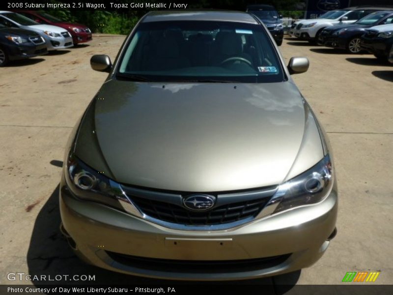 Topaz Gold Metallic / Ivory 2008 Subaru Impreza 2.5i Wagon