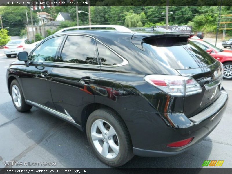 Obsidian Black / Black 2011 Lexus RX 350 AWD