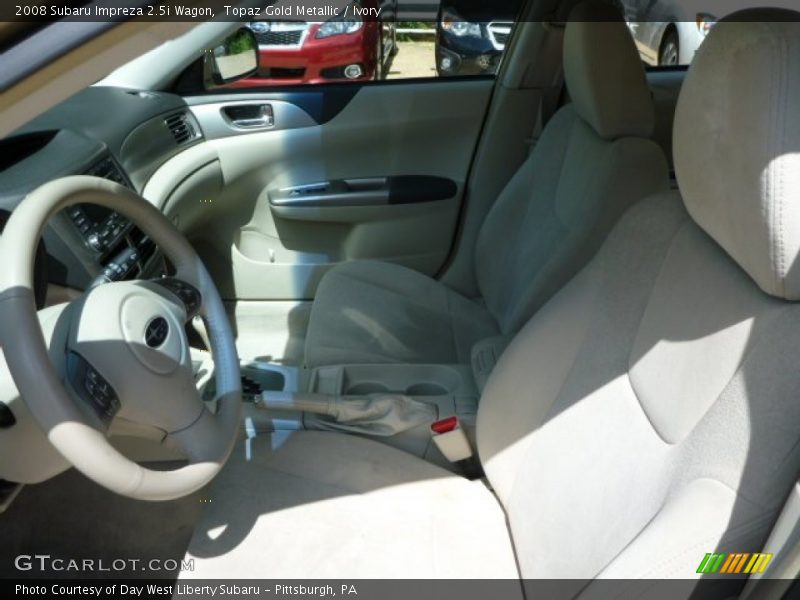 Topaz Gold Metallic / Ivory 2008 Subaru Impreza 2.5i Wagon