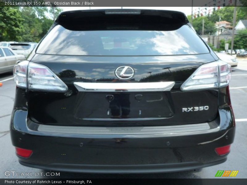 Obsidian Black / Black 2011 Lexus RX 350 AWD