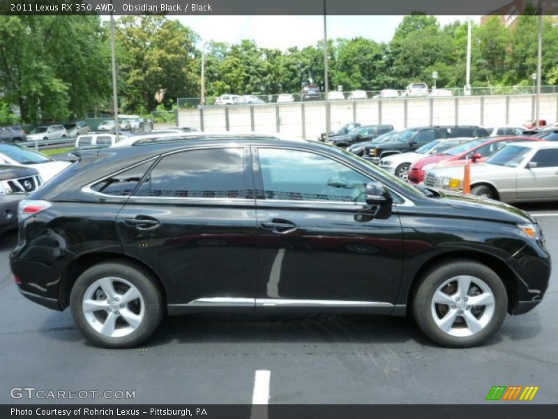 Obsidian Black / Black 2011 Lexus RX 350 AWD