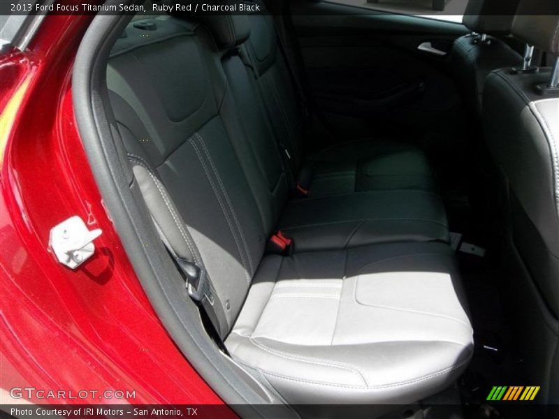 Ruby Red / Charcoal Black 2013 Ford Focus Titanium Sedan
