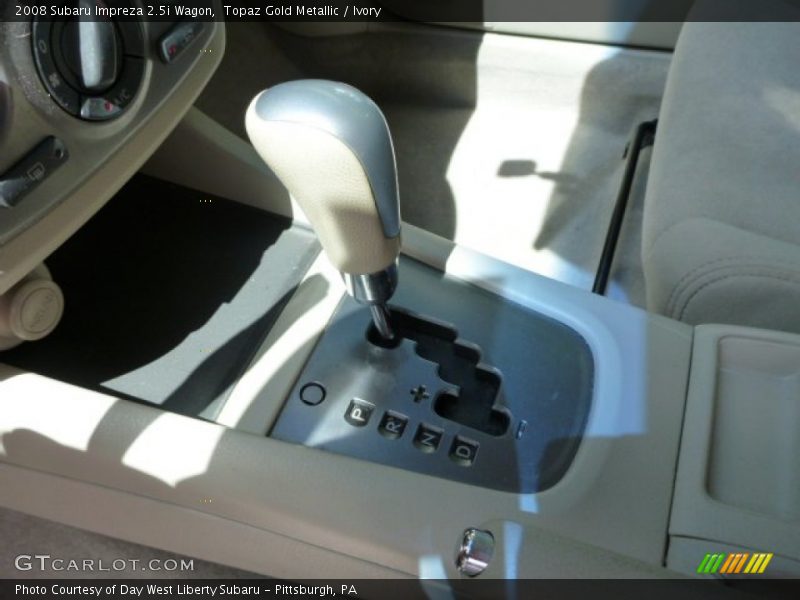 Topaz Gold Metallic / Ivory 2008 Subaru Impreza 2.5i Wagon