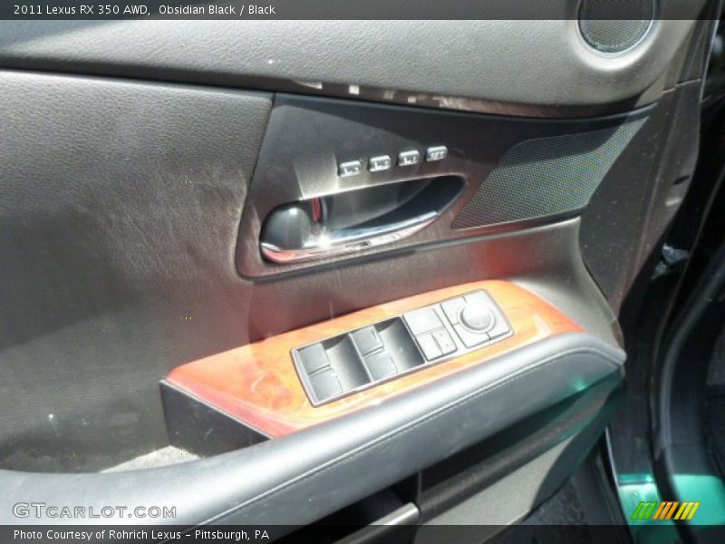 Obsidian Black / Black 2011 Lexus RX 350 AWD