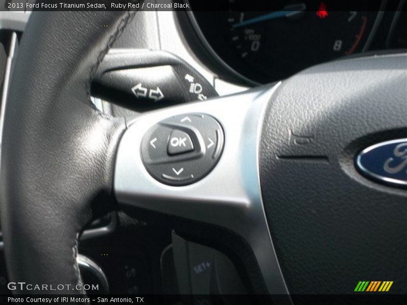 Ruby Red / Charcoal Black 2013 Ford Focus Titanium Sedan