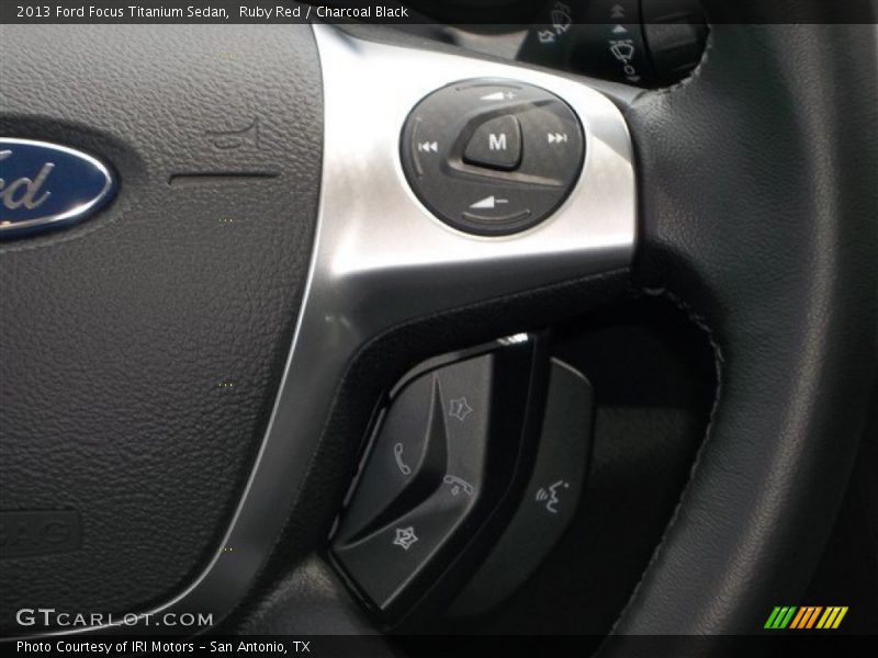 Ruby Red / Charcoal Black 2013 Ford Focus Titanium Sedan