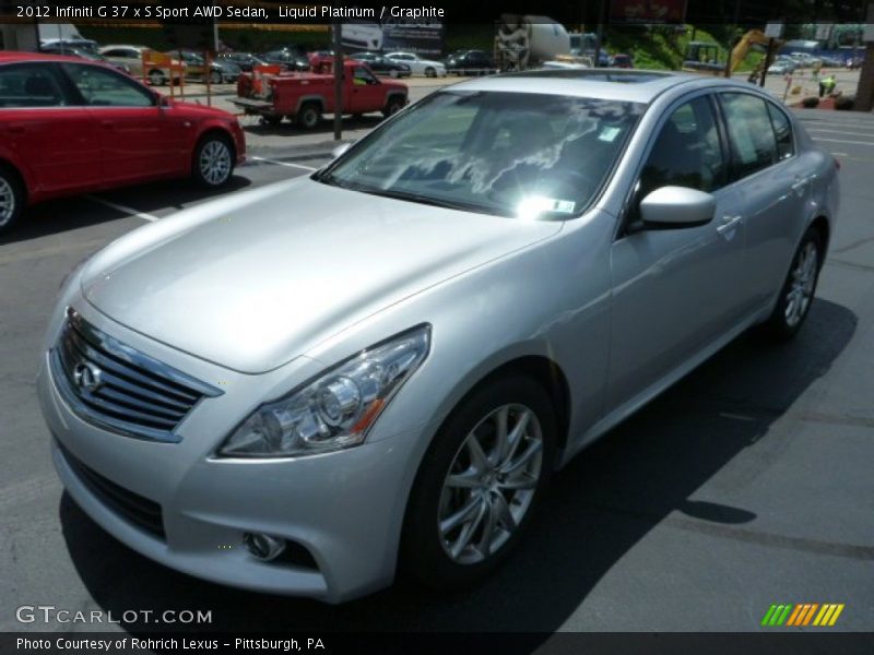 Liquid Platinum / Graphite 2012 Infiniti G 37 x S Sport AWD Sedan
