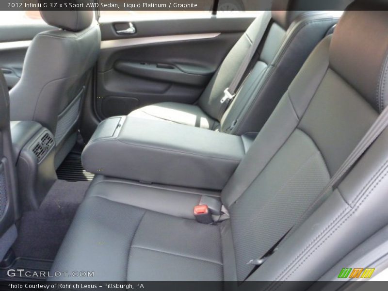 Liquid Platinum / Graphite 2012 Infiniti G 37 x S Sport AWD Sedan