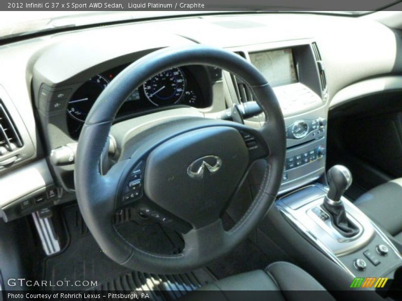 Liquid Platinum / Graphite 2012 Infiniti G 37 x S Sport AWD Sedan