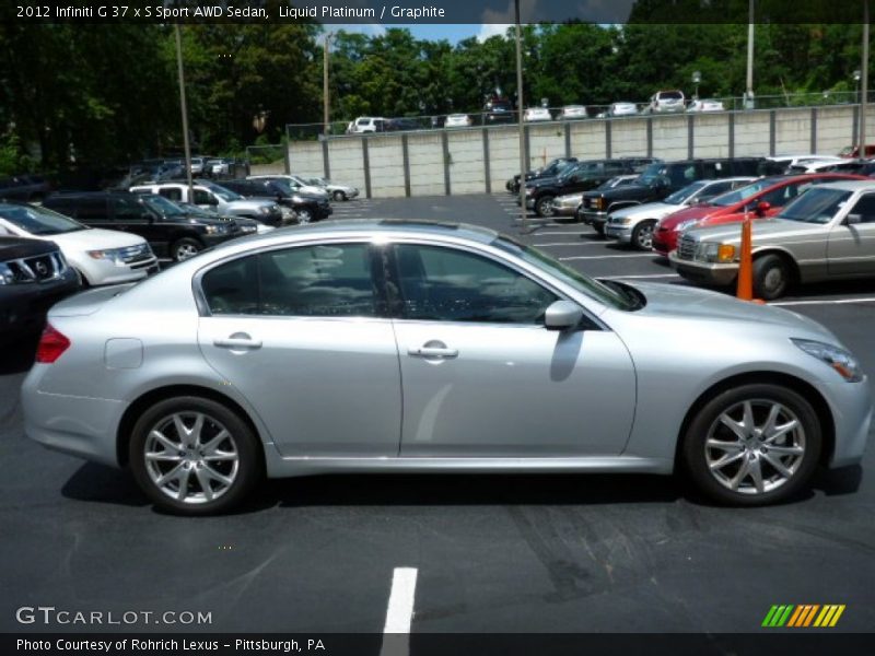 Liquid Platinum / Graphite 2012 Infiniti G 37 x S Sport AWD Sedan