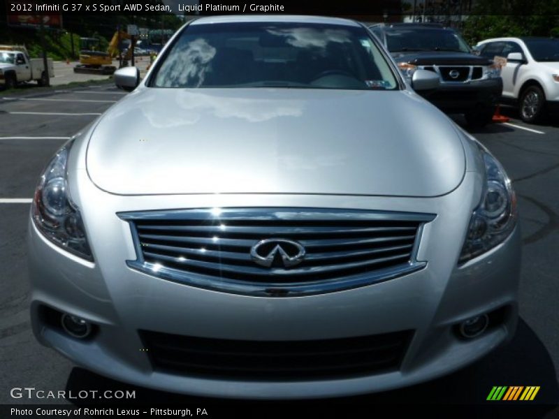 Liquid Platinum / Graphite 2012 Infiniti G 37 x S Sport AWD Sedan