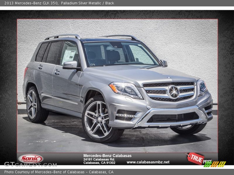 Palladium Silver Metallic / Black 2013 Mercedes-Benz GLK 350