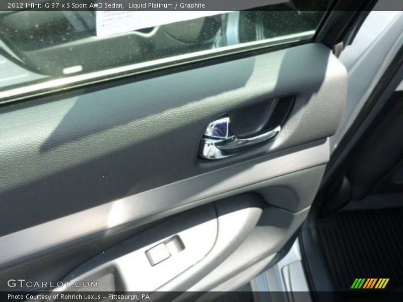 Liquid Platinum / Graphite 2012 Infiniti G 37 x S Sport AWD Sedan