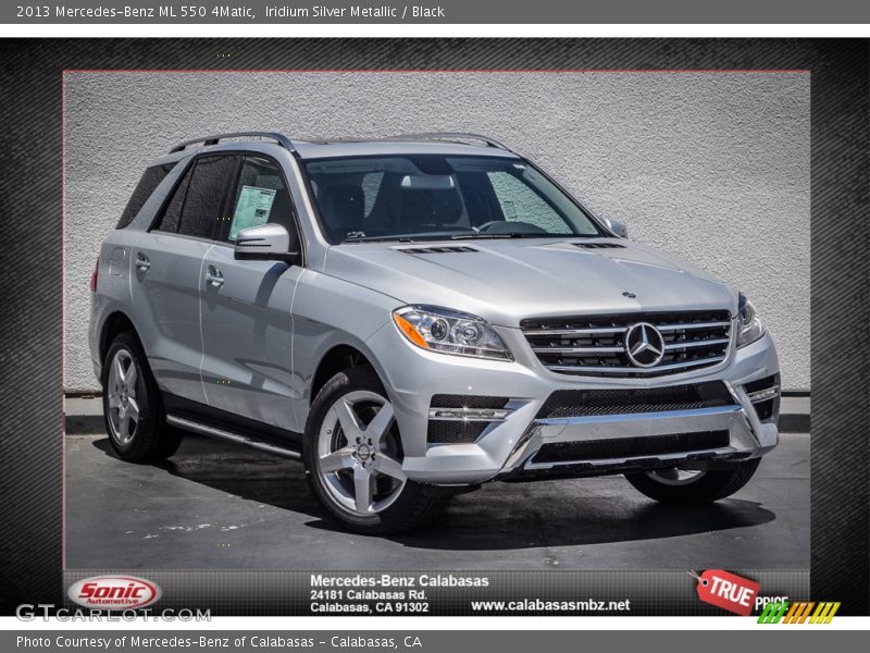 Iridium Silver Metallic / Black 2013 Mercedes-Benz ML 550 4Matic