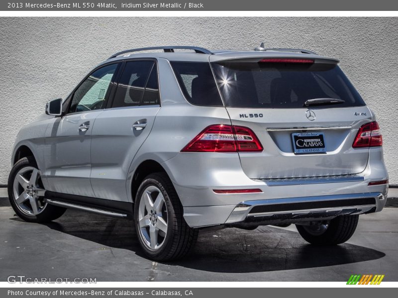 Iridium Silver Metallic / Black 2013 Mercedes-Benz ML 550 4Matic